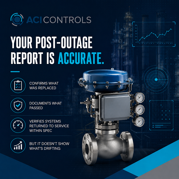 ControlsAci's tweet photo. Your post-outage report tells you what failed. It rarely shows what’s starting to drift. The teams preventing downtime aren’t using different data. They’re reading it differently.
#ACIControls #PredictiveMaintenance #IndustrialReliability https://t.co/r8m9nSCkKD