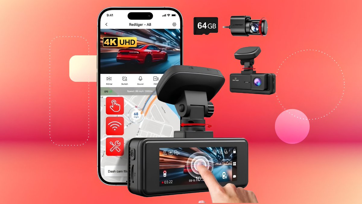 CNET's tweet photo. The Redtiger 4k dash cam captures video from the front and rear of your car at the same time. Plus, the footage is in 1080p resolution so that you can see everything clearly.  Snag it now $110 and save $80 https://t.co/F9y86BF9XB

#Redtiger #Dashcam #CNETDeals https://t.co/1Vz7cseOyx