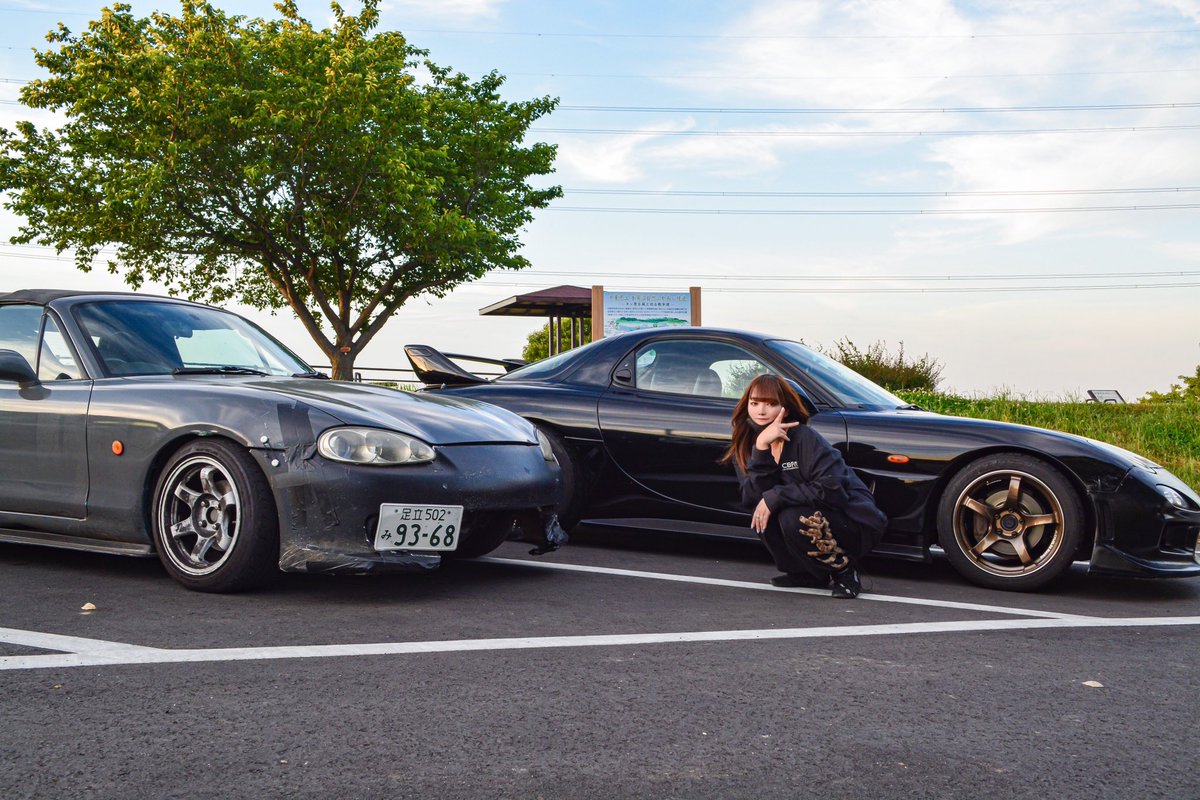 rika_nb8c's tweet photo. Myキチガイマシン2台並べてみた

 #FD3S  #NB8C https://t.co/aqpxx28Bma