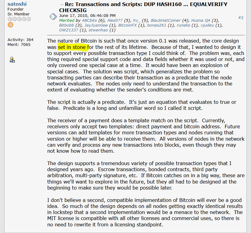 cryptorebel_SV's tweet photo. #Bitcoin #BSV is a locked in stone system as Satoshi envisioned. But here is the reality, barely anyone uses it. The price is $13, exchanges delisted. While small it is easy for people to come in and change the protocol. #BitcoinSV will never be locked in stone until it succeeds. https://t.co/vXw38NZjOh