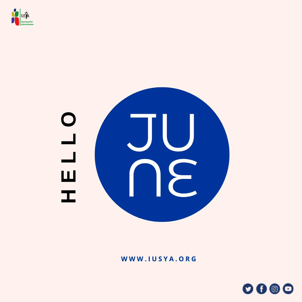IUSYA_'s tweet photo. 𝗛𝗔𝗣𝗣𝗬 𝗡𝗘𝗪 𝗠𝗢𝗡𝗧𝗛

As we step into a new month, we wish all our partners, and friends a June full of growth, good health, and opportunities.

We remain committed to empowering young people and communities for positive transformation. https://t.co/OJtHKJbF6n