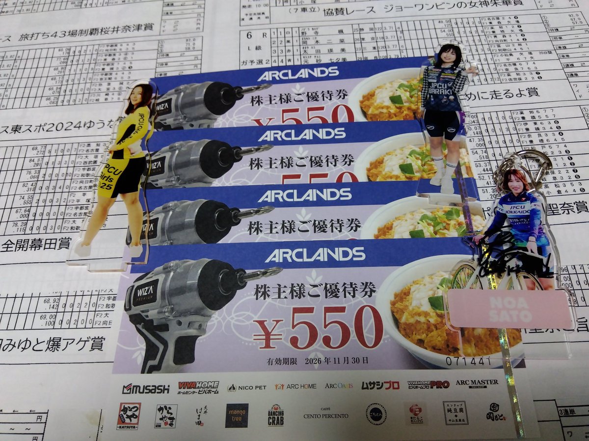 kabuboat's tweet photo. 9842 #アークランズ
#株主優待 https://t.co/ik8CWPDfhp
