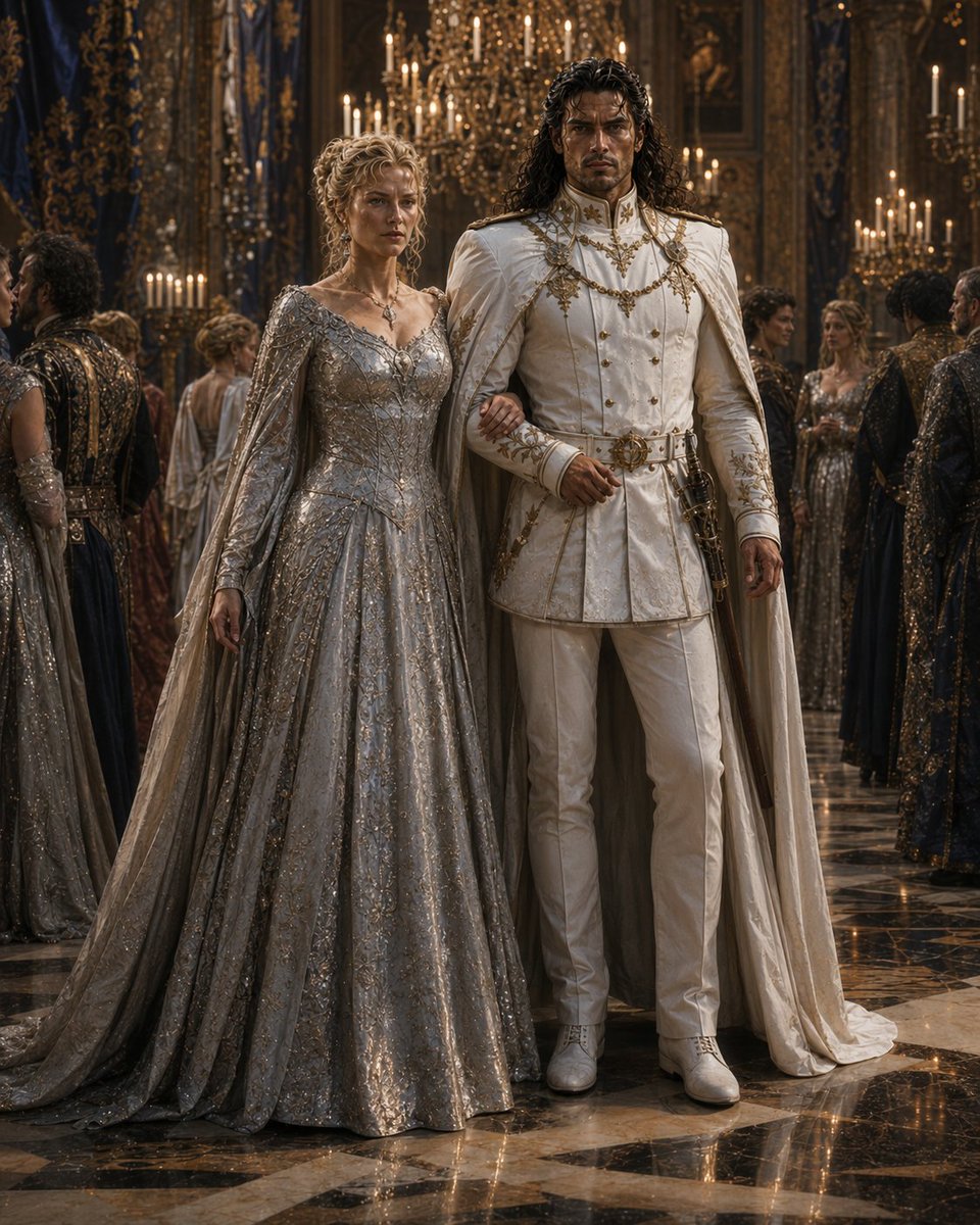 Candlelit Royal Ballroom Couple