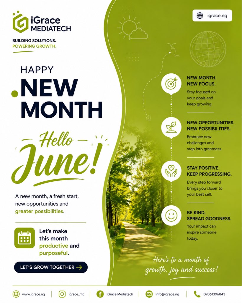 igracemt's tweet photo. A new month brings fresh code, clean slates, and brand-new opportunities to scale your vision. 💻🚀

Welcome to June! If there is a digital goal, a website feature, or a tech project you have been putting off, this is the perfect month to build it. https://t.co/pXH9Wv2urv