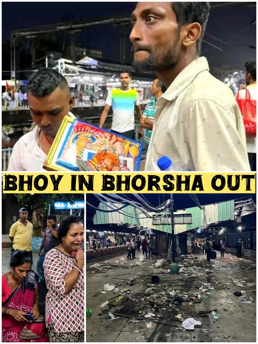 AITCofficial's tweet photo. Hawkers are being evicted overnight, their livelihoods erased without any meaningful rehabilitation plan.

@BJP4Bengal before election - #BhoyOutBhorshaIn

@BJP4Bengal after election -
#BhoyINBhorshaOUT

THOUSANDS OF FAMILIES LIVING IN FEAR & UNCERTAINTY.
TRUST OF INNUMERABLE FAMILIES BETRAYED OVERNIGHT.

This is the BJP’s “Double Engine” model - COMFORT AND BUSINESS FOR THE RICH, SUFFERING AND PAIN FOR THE POOR.