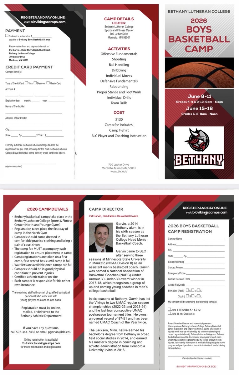 BLC_MensHoops's tweet photo. 🚨 The first BLC Summer Camp is ONE WEEK FROM TODAY‼️

- June 8th-11th (K-4th) (9th-12th)

- June 15th-18th (5th-8th)

*** Grades entering Fall of 2026 

Time: 9:00am-Noon 

Cost: $130 

Register Online: https://t.co/ZDGqRBQatx https://t.co/xqEq2YNlKp