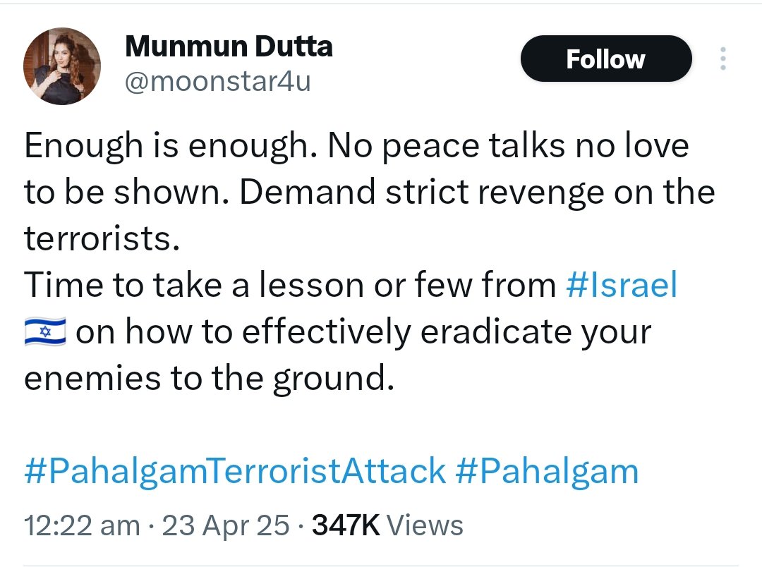 Peoplepower08's tweet photo. Babita ji from Tarak Mehta is a Zionist supporter. She backs Israel killing innocent kids in Gaza. https://t.co/QYTkozE7lo