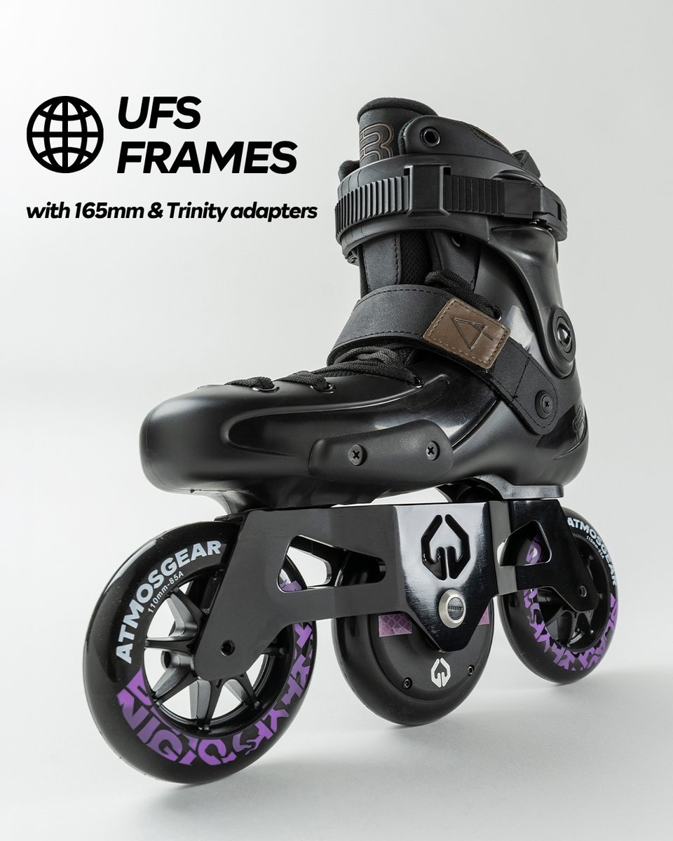 AtmosGears's tweet photo. A closer look at the FR Skates X AtmosGear — Electric Collection.
Black Night is one of our 3 colorways, featuring a stealth-inspired design ⚡ Built for speed and smooth rides through the night ⚫️🟣

Worldwide shipping ✈️ Link in bio #inlineskating #rollerblading #electricskates #airgear