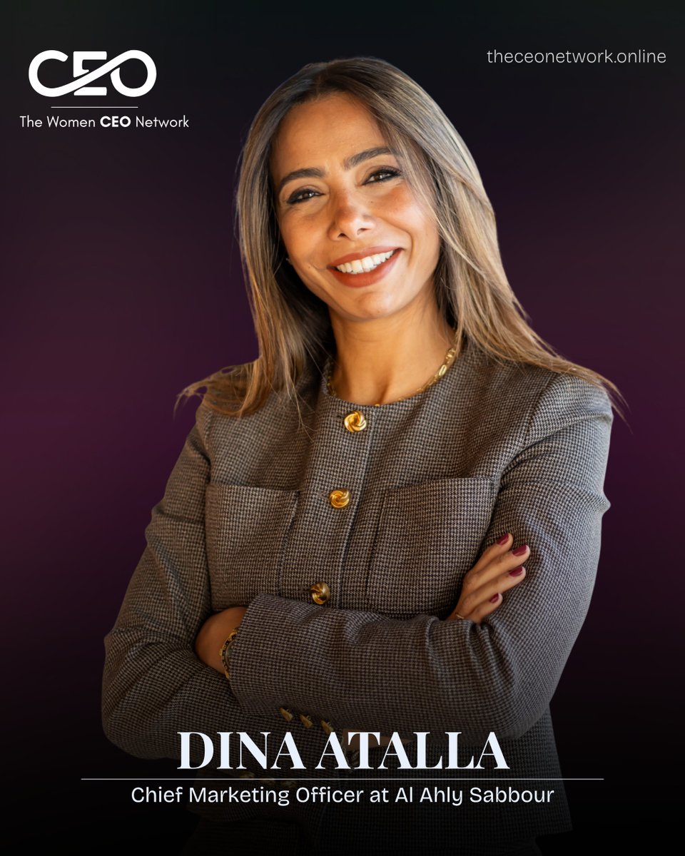ceonetwork360's tweet photo. Architecting Egypt’s real estate brand transformations and market‑shaping go‑to‑market strategies with consumer insight and executional rigor, meet Dina Atalla, the marketing and commercial leader. https://t.co/jFIpsJxo7d