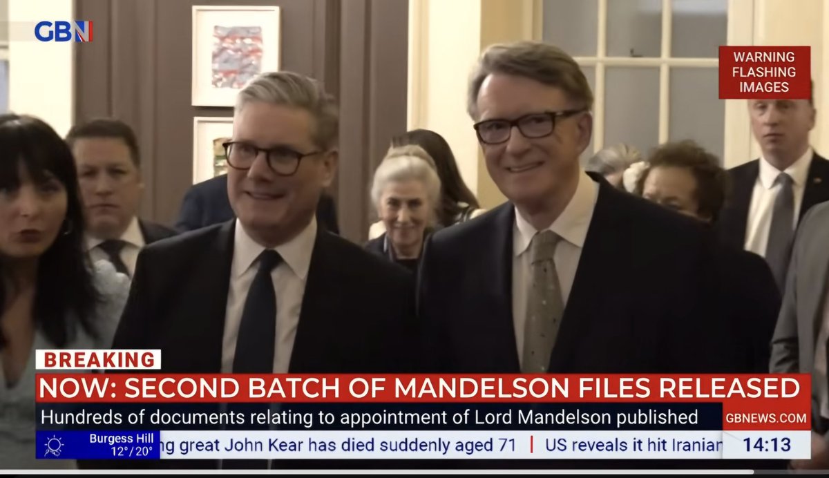waychee1's tweet photo. Mandleson to Lammy "I fear that navigating Britain's interests through the Trump administration will require super human skills". The arrogance of these politicians is staggering! https://t.co/8AUoEMG3Cn