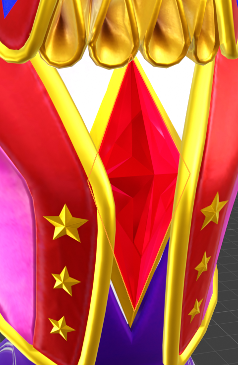 JSIBrowsing's tweet photo. New NiGHTs mod for Crossworlds progress. Name is a WIP lol.

New stuff:
New eyes: Textures based on other NiGHTs models, and it has the galaxy effect from the renders.
Their Nightmaren persona, remade by me.
New Gem material, thanks to @S1ayerXYZ 
Better finger weights https://t.co/JqfaldWxnx