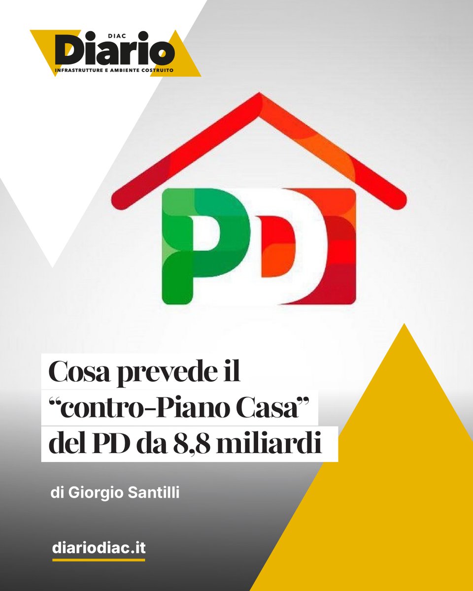 DiarioDIAC's tweet photo. 📝 Il maxiemendamento dei @Deputatipd  al #PianoCasa: usare i fondi destinati al #Ponte sullo stretto, coinvolgere @GruppoCDP , eliminare la struttura commissariale e molto altro.

👉 L'approfondimento completo di Giorgio Santilli è su #DiarioDiac https://t.co/g8qxRMFzIE https://t.co/sHMRhfKeEA
