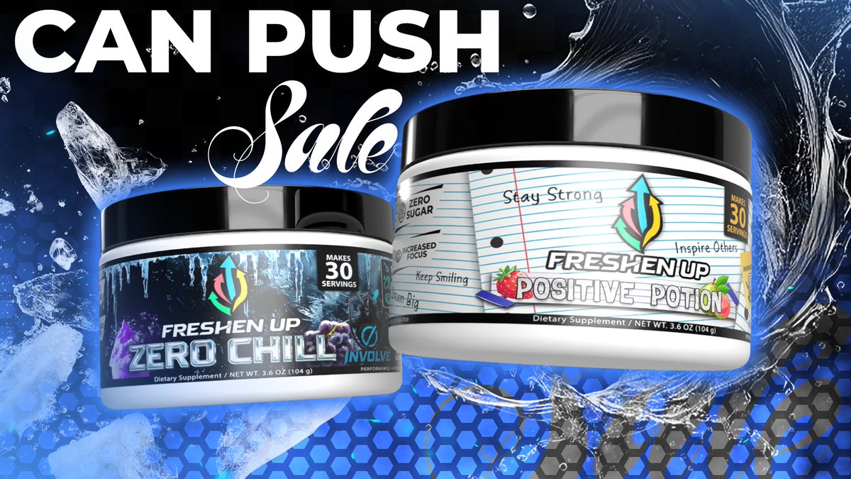 DrinkFreshenUp's tweet photo. 💸 CAN PUSH SALE IS NOW LIVE!! 💸

➡️Zero Chill 🍇❄️
➡️Positive Potion 🍓🍐

These creators are working towards getting their flavors in cans- and we are here to help! Let's clean the shelves! 🙌

Starting at $24.99! Get in there Fresh Fam! 
⚠️ This WILL get you entered into our huge JUNE giveaway!

Zero Chill: https://t.co/aRwKTGKNMP
Positive Potion: https://t.co/VmkupuxIlY