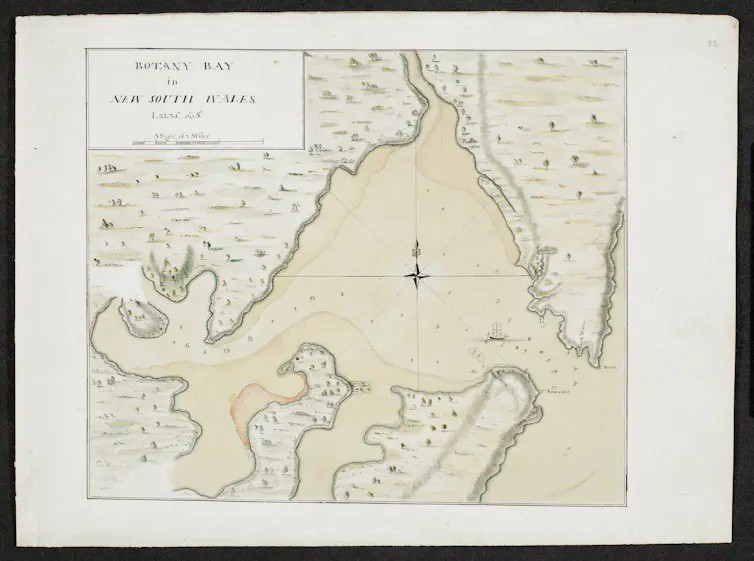 HistoryGuild's tweet photo. Captain Cook’s 1770 chart of Botany Bay transformed a little-known coastline into a focal point of British imperial planning. 

Read more 👉 https://t.co/9Yh92KMj8K https://t.co/u2rrXjojcY