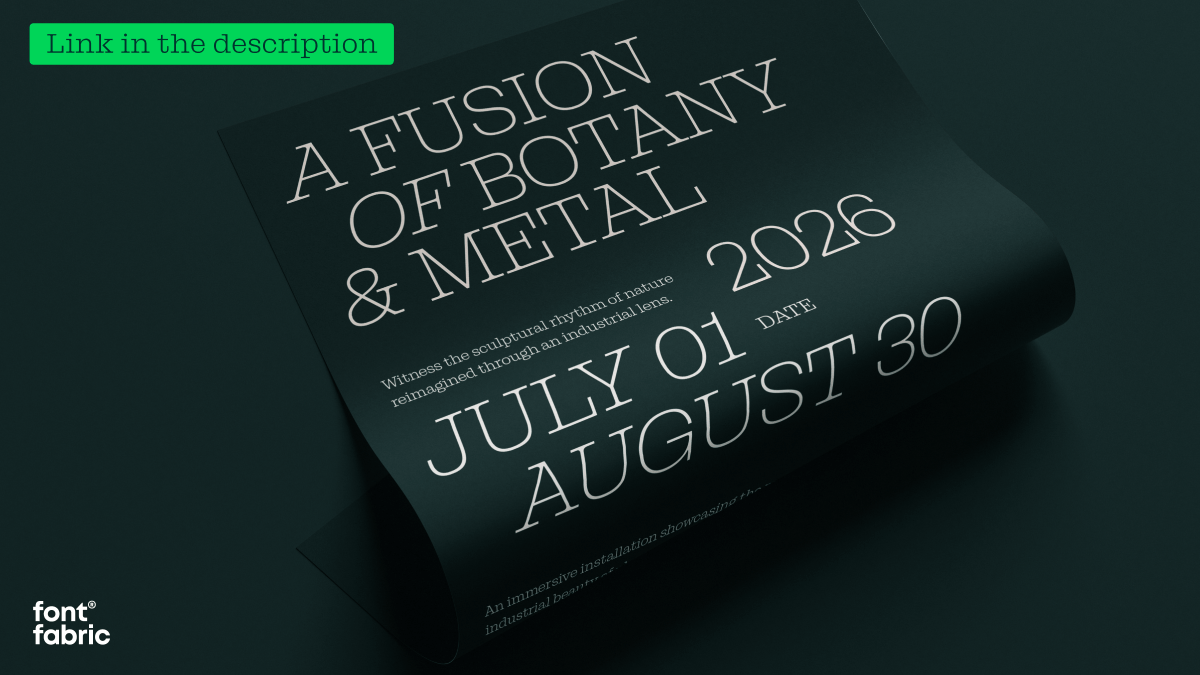 Fontfabric's tweet photo. 🟢 Guka is here!
Clarendon inspired, but bolder and more industrial.

Guka comes with geometric terminals, expressive glyphs, 18 styles, and full multilingual support. 

Check out the full family: https://t.co/WAvDapfKL0 https://t.co/LLbgge7U0b