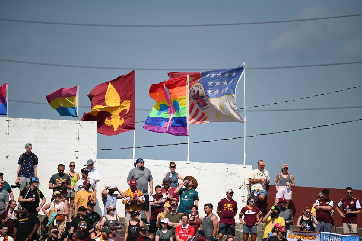 DetroitCityFC's tweet photo. Pride Month starts with a look back at last year’s Pride Match and performances🏳️‍🌈

A day filled with community and celebration! As we kick off Pride Month, we’re reflecting on the moments that brought us together and looking forward to creating even more this year. 

#PrideMonth #DCFC
