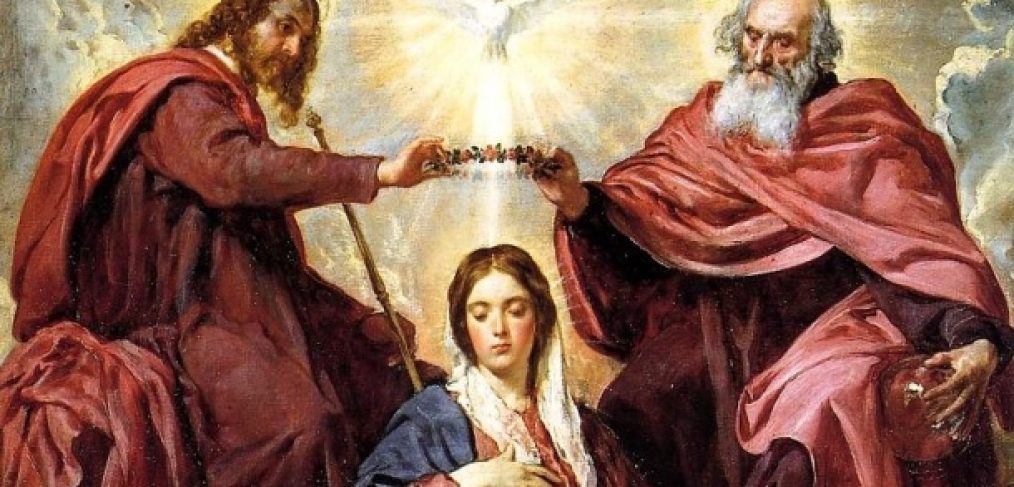CiacWard's tweet photo. QUEENSHIP OF THE BVM. LET us all rejoice in the Lord, celebrating a feast in honor of the Queenship of the Blessed Virgin Mary: at whose solemnity the angels rejoice and join in praising the Son of God. Grant us by her assistance, obtain peace in this life and glory in the next.