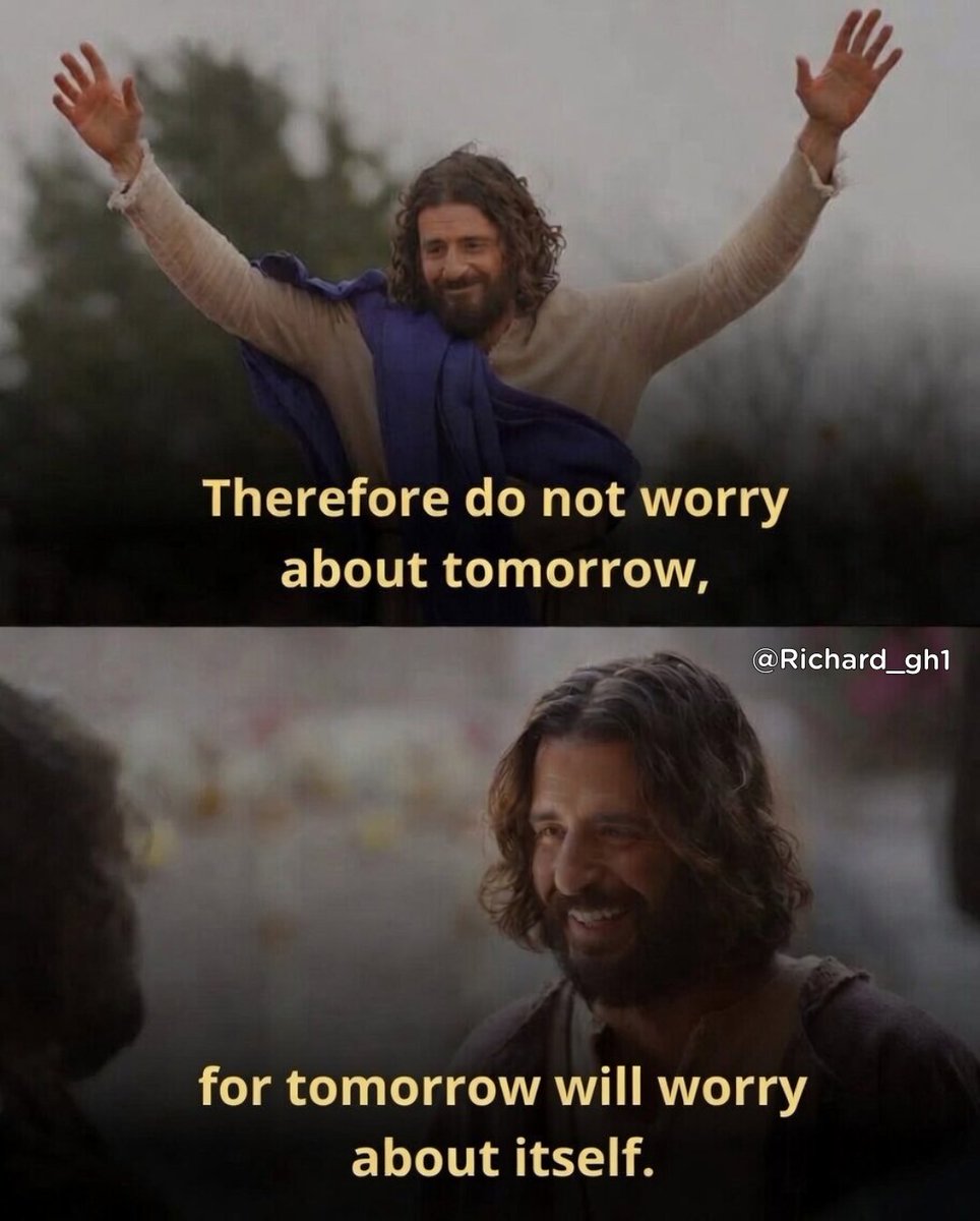 Richard_gh1's tweet photo. Matthew 6:34 https://t.co/V5lA9VVFov