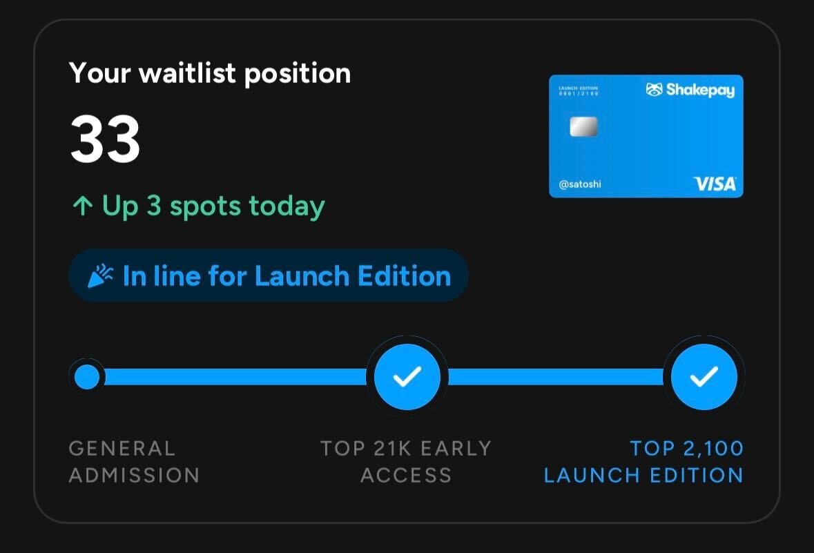 js_757's tweet photo. 10 days left and i'm now 33 on the waitlist

sweet number to get on the limited card 👌 hopefully i can hold it https://t.co/twcRkG65SP