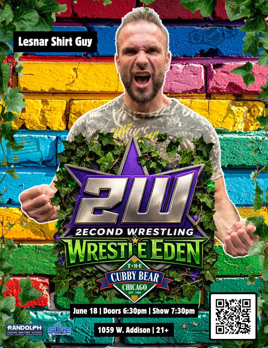 2econdWrestling's tweet photo. 🚨MATCH ANNOUNCEMENT🚨

After yesterday's crazy ending a match has been made!

2econd Wrestling Champion @sabotagesean &amp; @BrockLesnarGuy vs @TheAlfonsoG &amp; @AyeChicoSuave at Wrestle Eden @cubbybear 

⚠️ONLY 5 SEATS REMAIN⚠️
https://t.co/N3F89b1YKp https://t.co/vZkEyOFWo9