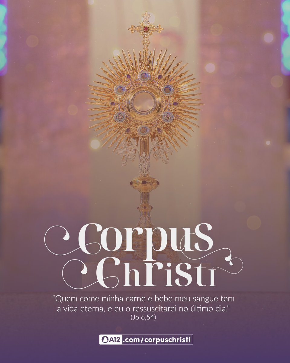 padroeira's tweet photo. “Eu sou o pão vivo descido do céu. Quem comer deste pão, viverá eternamente.” (Jo 6,51) 🙏🏻

Na quinta-feira, após a Solenidade da Santíssima Trindade, a Igreja Católica celebra a Solenidade do Corpo de Cristo, dia em que recordamos a importância do Sacramento da Eucaristia.🤲🏻 https://t.co/Ku44KlLblV