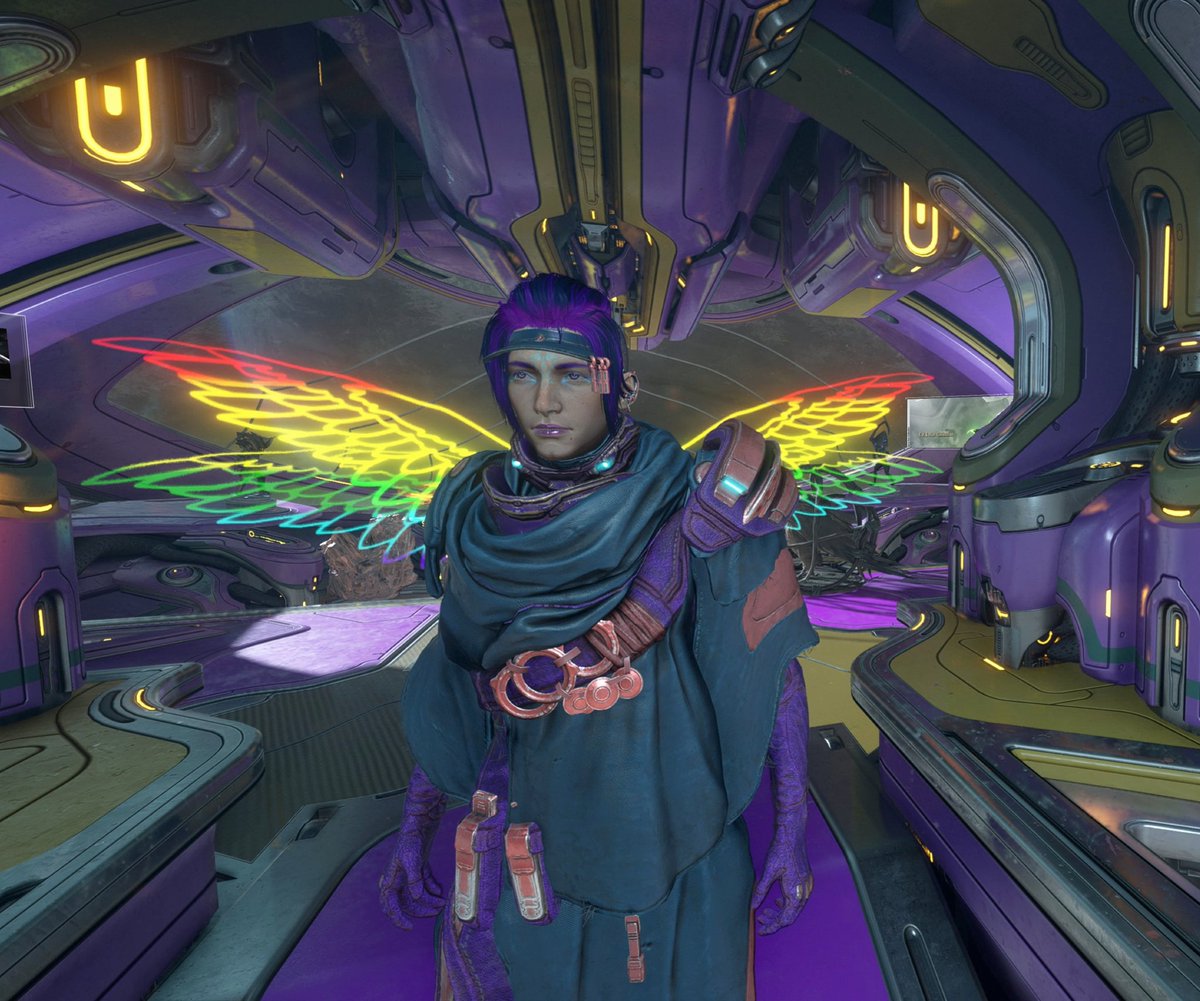 sparkytay's tweet photo. Happy Pride Month my fellow Drifter-Tenno!! My gal Galatea just finished The New War. Duviri, we're coming for you next!! #Warframe #TennoCreate #Pride2026 https://t.co/sRSS3mLFkg