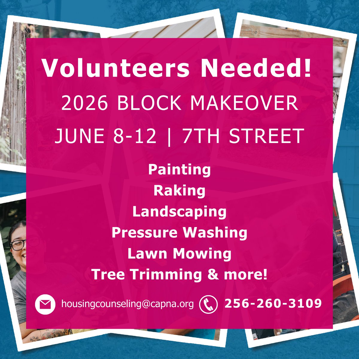 CAPofNAL's tweet photo. We are just ONE WEEK away from our 2026 NeighborWorks America Block Makeover!

🗓️  Be sure to join us June 8-12 on 7th Street in Decatur!

Want to join us this year? Click on this link to RSVP: https://t.co/gOV1njJNBh

#CAPNA #NWW #NWW26 #NeighborWorks #NeighborWorksWeek https://t.co/CDBsu6ZKHC