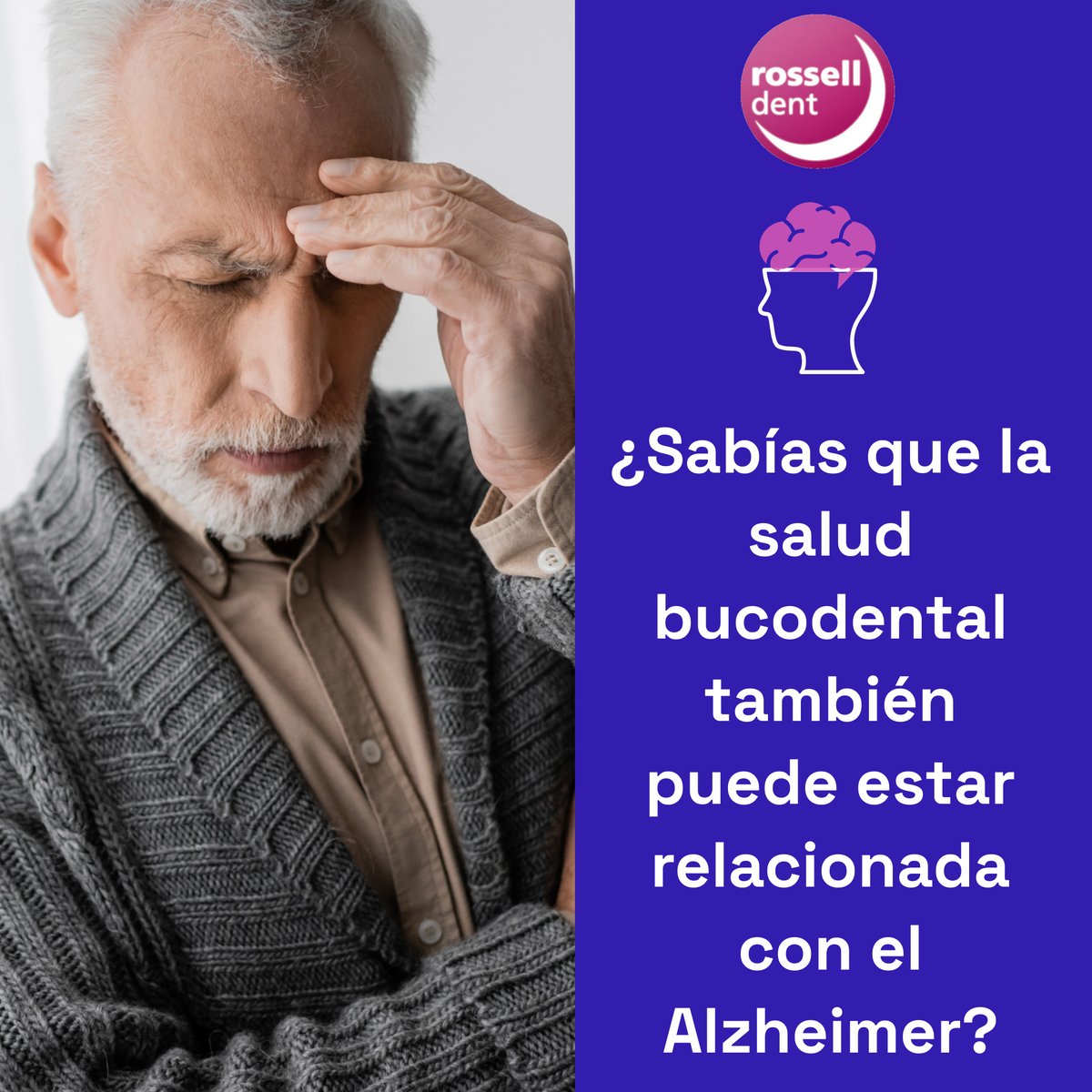 rosselldent's tweet photo. 🧠🦷Cuidar tus #encías también es cuidar tu memoria.
Una buena #higienebucal ayuda a prevenir caries, infecciones y problemas cognitivos💙

👉Pide tu cita hoy
🖥️https://t.co/6530F7enR5

#Alzheimer #SaludBucal #SaludGeneral #Periodontitis #PrevencionDental #Dentista #ClinicaDental https://t.co/P5If9V0JmR