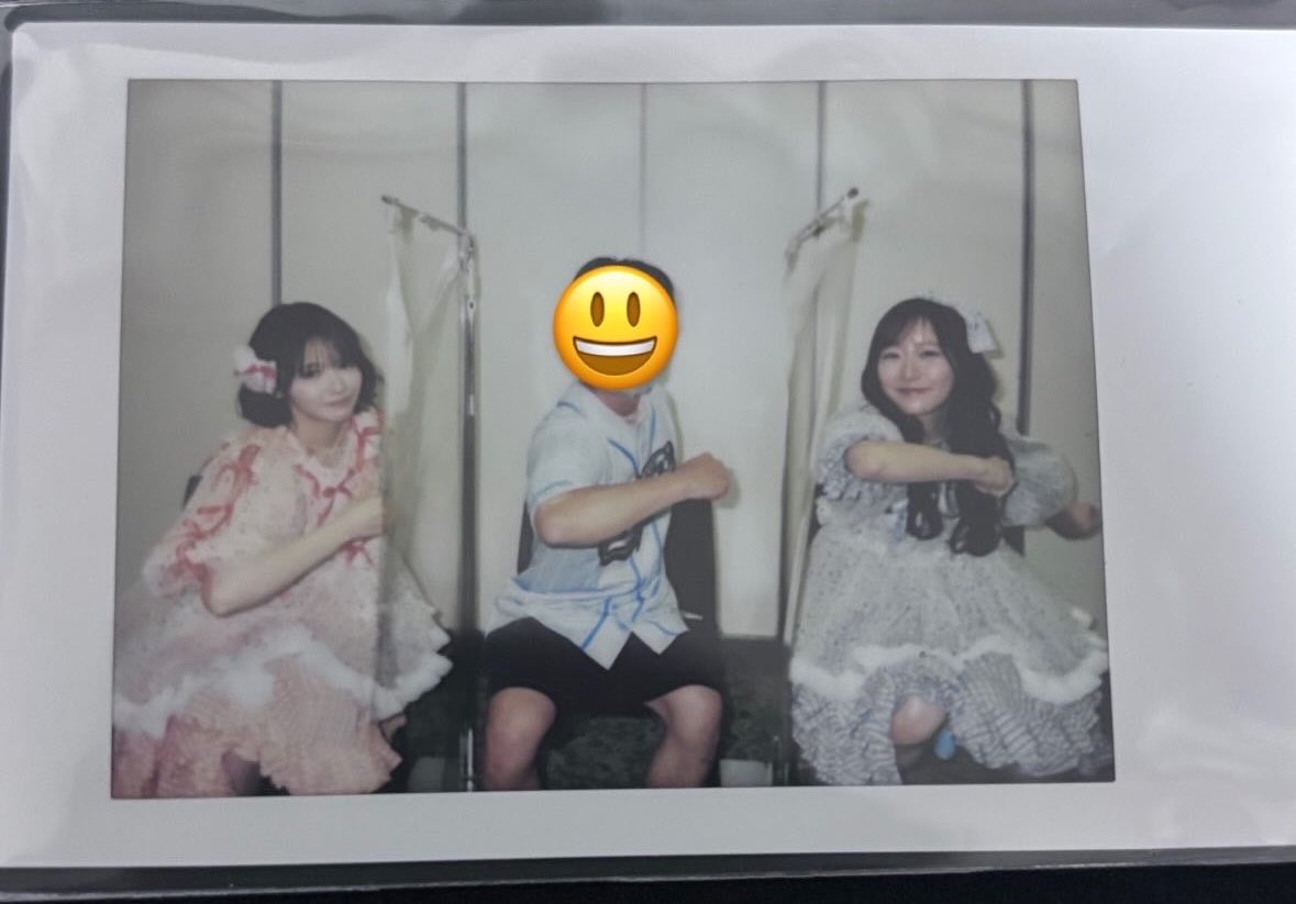 FRUITSZIPPER 鎮西寿々歌　真中まな　チェキ 人生で初めてのチェキ！まなふぃーとおすずと撮れて最高すぎです
