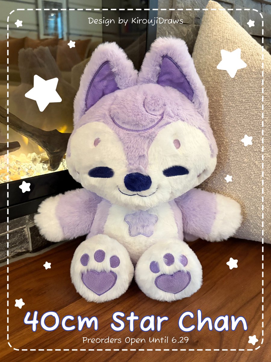 kiroujidraws's tweet photo. POs for the 40cm Star Chan are now open until 6.29~! 💫 
Link below https://t.co/rLKEbbAe74