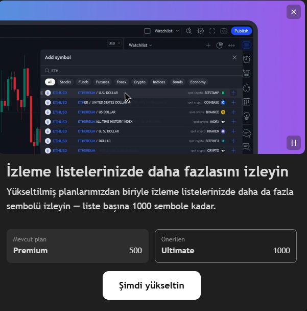 PinkmanAkademi's tweet photo. Dear @tradingview 

The reason I chose the Premium subscription was that I was previously able to add up to 1,000 stocks to my lists. I purchased this package based on that feature.

However, I am now receiving a warning stating that I can only list a maximum of 500 stocks with this package. This means that a right I had at the time of purchase has been restricted afterward.

Of course, you are free to make changes to your subscription packages, but I believe that users should at least be allowed to retain the benefits they purchased for the duration of their current subscription period. Reducing usage limits while a subscription is still active is not a fair practice from a customer’s perspective.

I already know that it is quite difficult to reach you, and honestly, I am not even sure whether I will receive a response to this message. Nevertheless, I would like to ask you to reconsider this change.

Otherwise, I believe many users will start looking for alternative platforms, myself included. Under these circumstances, I may choose not to renew my subscription next time and instead evaluate other applications.

I hope you will show understanding and make an adjustment that allows existing subscribers to continue using the benefits they purchased for the remainder of their subscription period.