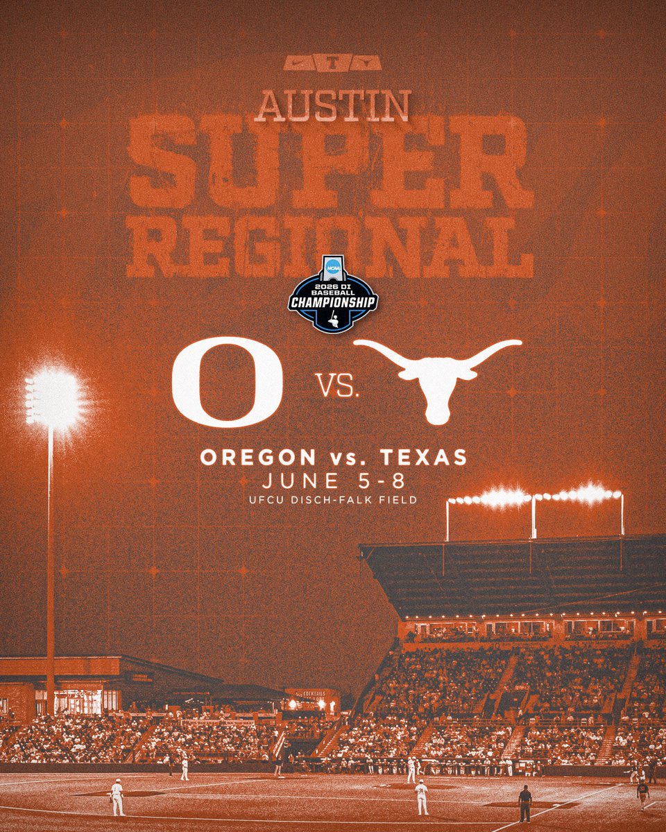 TexasBaseball's tweet photo. the matchup is set 🤘

#HookEm https://t.co/cXGrpTUhz6