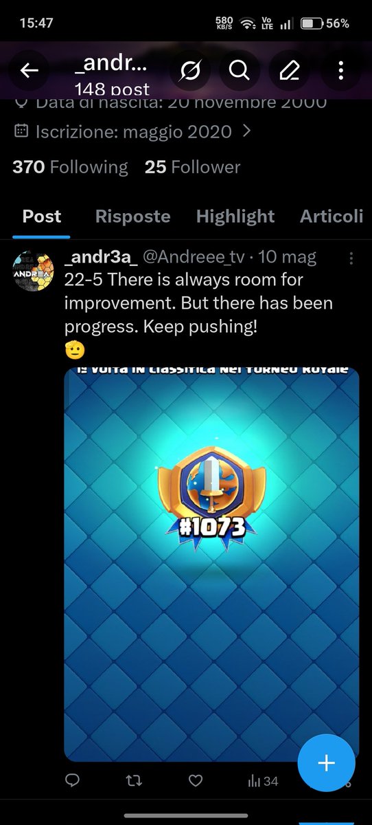 Andreee_tv's tweet photo. I obtained the badge in the most correct way possible, why was it taken away from me? 
@emilia_royale @ClashRoyale 😭😭😭 https://t.co/A8JDj0i3js
