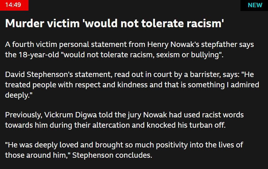 LeeHarris's tweet photo. Henry Nowak's Stepfather says Henry "would not tolerate racism, sexism or bullying"

"He treated people with respect and kindness and that is something I admired deeply." https://t.co/0pfCF48bTZ