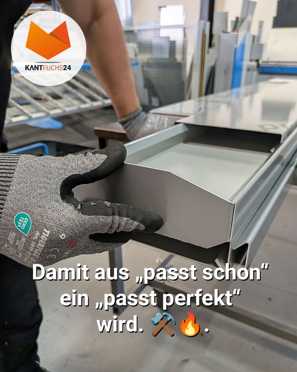 kantfuchs24's tweet photo. Das Endergebnis wirkt simpel. Der Weg dorthin war es nicht. Mehrere Anpassungen, saubere Übergänge und millimetergenaue Arbeit – damit aus „passt schon“ ein „passt perfekt“ wird. ⚒️🔥

#Kantfuchs24 #Blechbearbeitung #Kanttechnik #Maßarbeit #Handwerk #Metallbau #Detailarbeit #diy https://t.co/aDcs4S3ytG