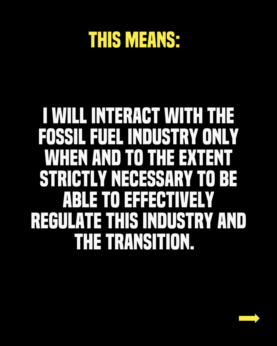 RudiKennes's tweet photo. I am proud to be a Fossil Free MEP. I pledged to keep my distance from fossil fuel lobbying. In fact, I actually hardly even interact with the fossil fuel industry, but surely, if I did, these would be the terms. 
I urge my colleagues to join here: https://t.co/oStuf9FjtE https://t.co/Z0pNZUTGsw