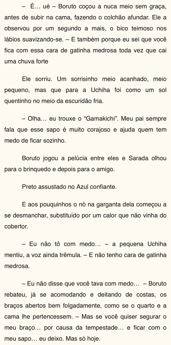 DiUchihaDivo's tweet photo. 🥗🔩 #borusara 

e como te prometi escrevi também sobre o novo desenho
 
link: 
Coletânea Soul Mates #BoruSara https://t.co/s5WxGcKFLs
(Capítulo 72 - Uma gatinha medrosa e um sapo corajoso) 

mini spoiler 👇 https://t.co/Gi36Z19yBO