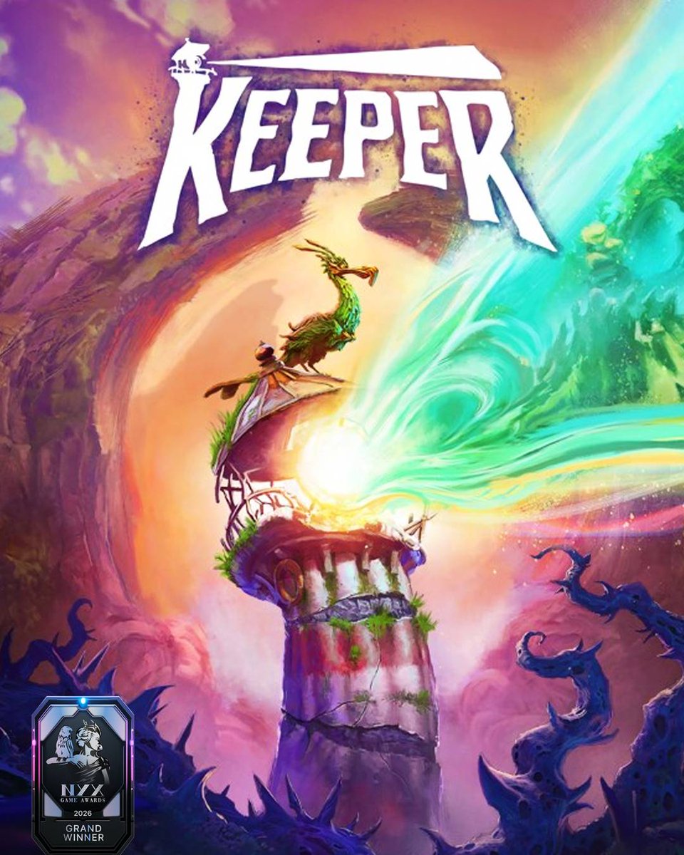 nyxgameawards's tweet photo. 𝟐𝟎𝟐𝟔 𝐖𝐢𝐧𝐧𝐞𝐫 𝐇𝐢𝐠𝐡𝐥𝐢𝐠𝐡𝐭 🎮
Keeper by Double Fine Productions
Winner's Page: https://t.co/zOkEvWWIUh
🔗 Link in bio for details
#NYXGameAwards #GameAwards #PCGaming #GameAnimation #BestAnimation #AnimatedGameplay #GameArt #VisualEffects #CreativeGaming #DigitalAnimation #InteractiveEntertainment #GameInnovation
