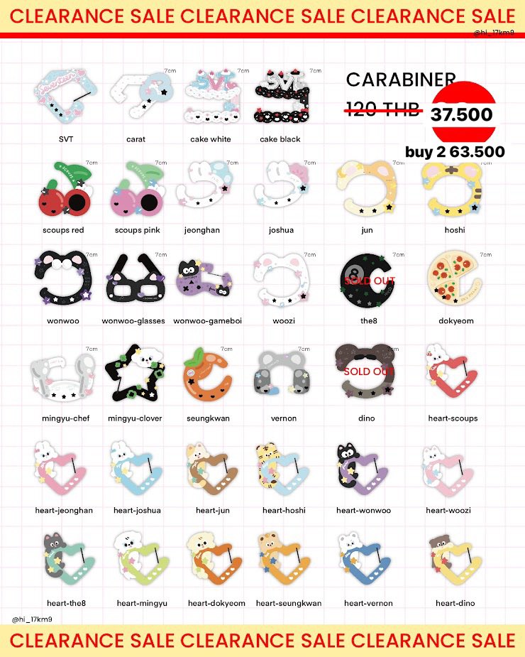 SweetForMelody's tweet photo. — CLEARANCE up to 50% By @hi_17km9 🇹🇭 | INA GO

catalogs &amp; detail on pict

୭ due date : until sold (limited item)
୭ exc shiptax

do DM if you're interested! 💌 https://t.co/1sNWRcsO5o
