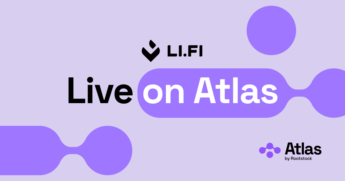 rootstock_io's tweet photo. Atlas consolidates multiple bridges, assets, and routing options into a single interface, targeting the biggest barrier to BTCFi adoption: complexity.

🔗https://t.co/kwaetzrkYs

@lifiprotocol, a cross-chain liquidity aggregator with over $80 billion in total transfer volume, routes swaps and bridges across 60+ chains and protocols.