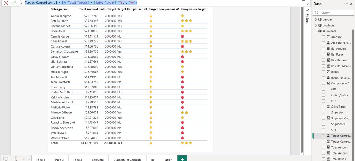 as02774's tweet photo. Day 46/60: The semantic data modeling⚙️📊
Spent today mastering the core DAX engine to manipulate filter contexts
The Deployment:  Engineered safe aggregations (DIVIDE vs `/`) 
Built dynamic logic branches (SWITCH, IF)
Overrode default visual filters using CALCULATE #PowerBI #DAX https://t.co/K3Pm4aWIja