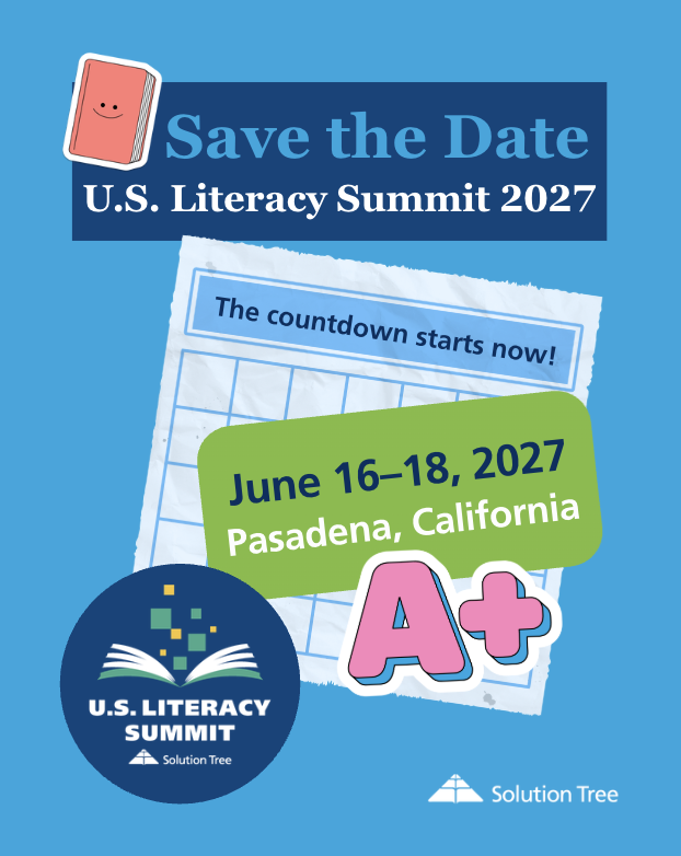 SolutionTree's tweet photo. What topics should we cover at the U.S. Literacy Summit 2027? 👇

#SaveTheDate
📅 June 16–18, 2027 | Pasadena, CA

Advancing literacy through the science of reading.

#USLiteracySummit #LiteracyForAll https://t.co/Qw3N2VT8h2
