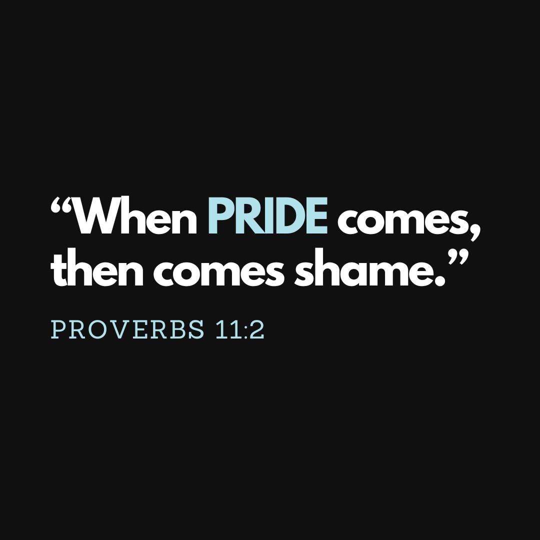 RealJackHibbs's tweet photo. “When PRIDE comes, then comes shame.” - Proverbs 11:2 https://t.co/ECiUjYhMK5