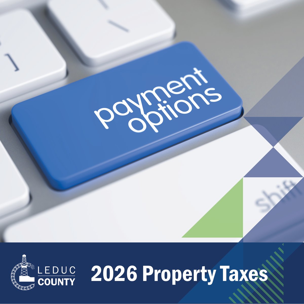 LeducCounty's tweet photo. Leduc County residents have options when paying their 2026 property taxes: traditional mail, in person, online and drop off at the County Centre. To learn more, visit: https://t.co/ECVr4WCC4Y https://t.co/bQcuoyGjV9