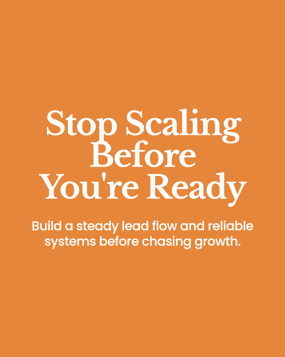 Buildingbizness's tweet photo. Trying to scale contractor marketing without a solid base wastes time and money. Before you scale, make sure you have:
- Consistent lead flow
- Systems to turn leads into jobs
- Capacity to handle growth
Book a discovery call to build your base right. https://t.co/XqpcJ3PO2W