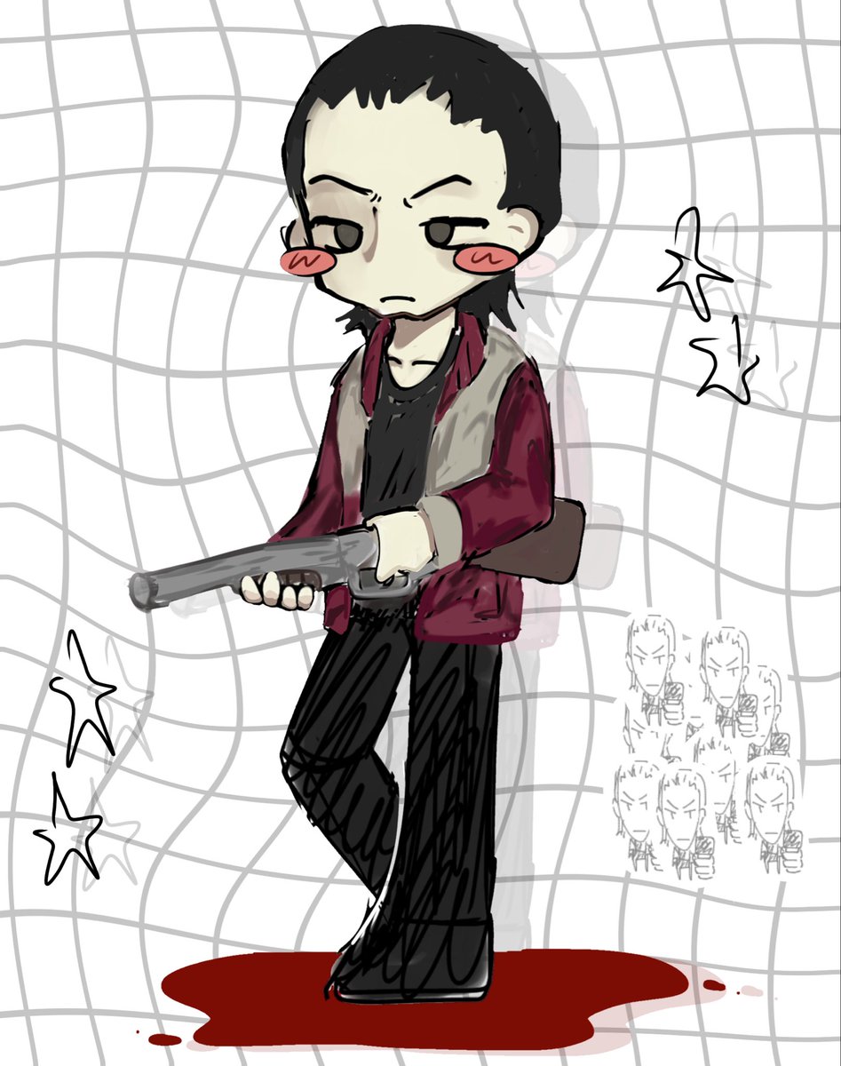 Tcan111's tweet photo. #亜人 
銃描けないのバレる https://t.co/r2vRuT56qx