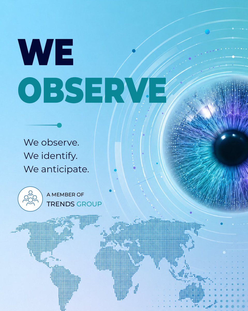 TrendsObserv's tweet photo. Meet TRENDS Observatory, a part of TRENDS Group.

Our new identity for tracking global developments through data, insight, and perspective. We observe. We identify. We anticipate.

Our Website: https://t.co/vc3C8jczGR

#TRENDSGroup
#TRENDSObservatory https://t.co/c0BGm0bZBe