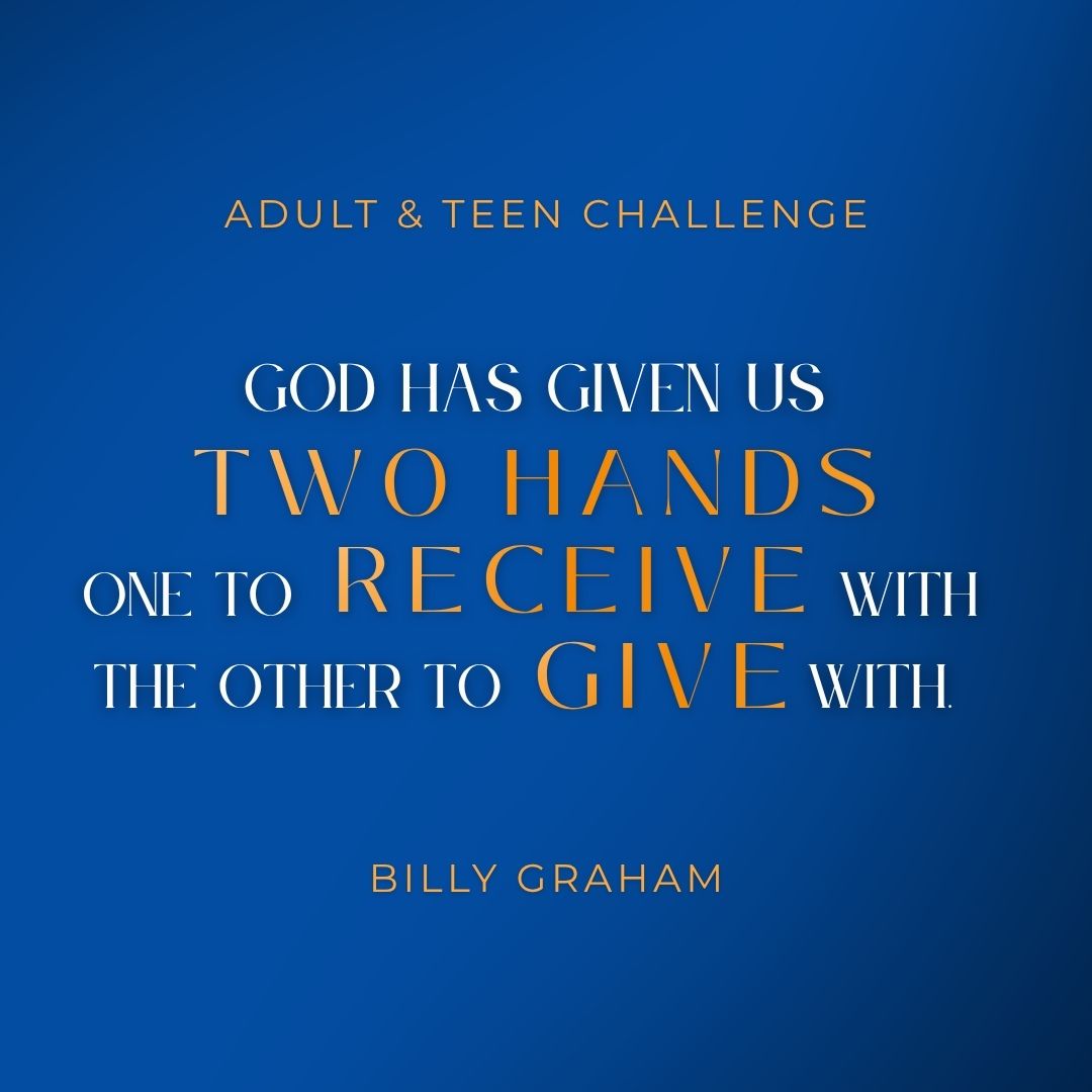 tcusa's tweet photo. "God has given us two hands: one to receive with, the other to give with."
- Billy Graham https://t.co/iU5xrOryNO