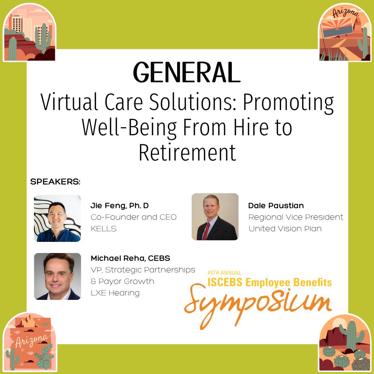 ISCEBS's tweet photo. Join industry leaders at the ISCEBS Symposium in Phoenix to learn what’s next and how to drive real impact.

Register now: https://t.co/pZxCXmQIiq 

#ISCEBS #EmployeeBenefits #VirtualCare #WellBeing #HRStrategy #Symposium https://t.co/iktJvOxxpc