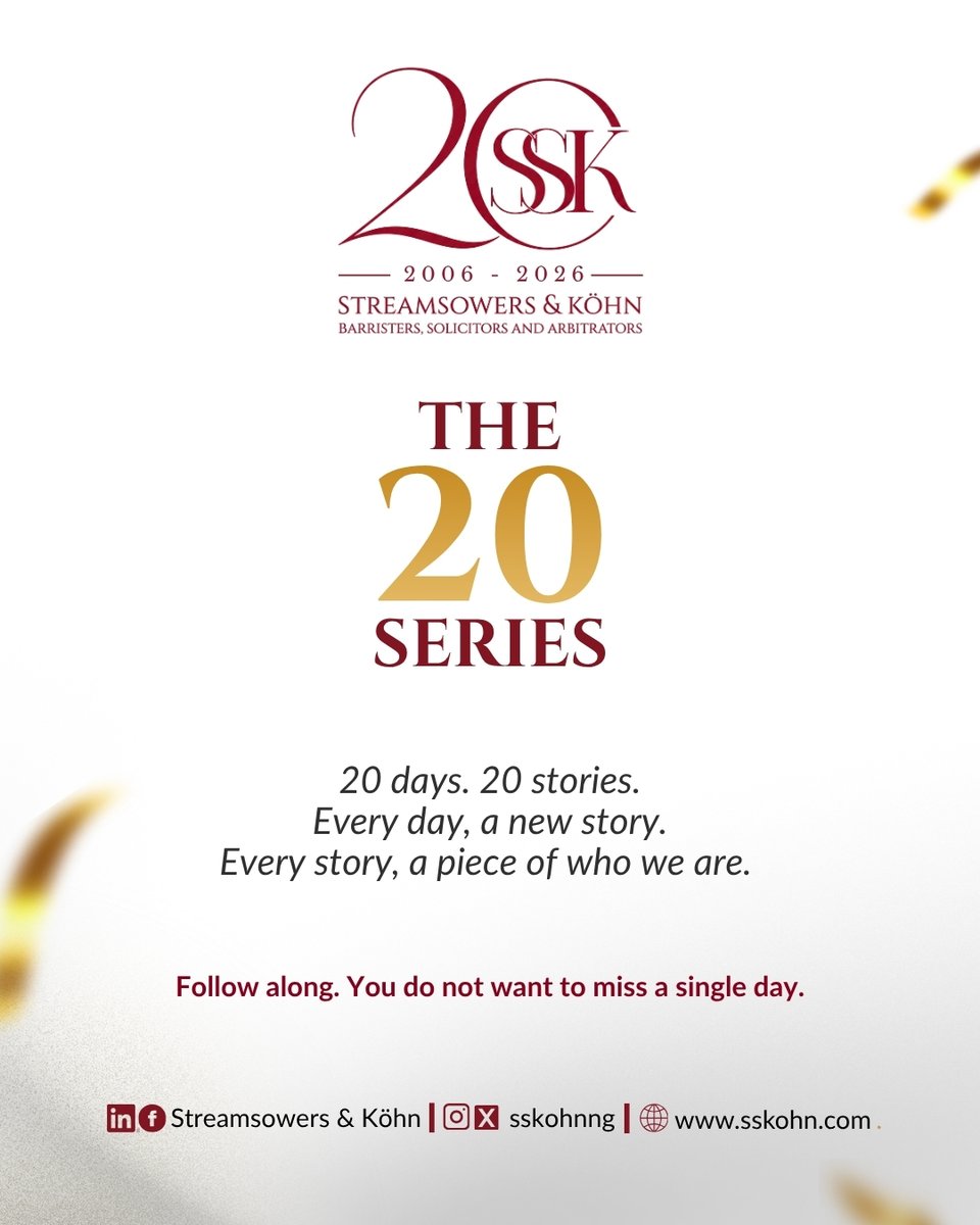 SSKohnNG's tweet photo. Introducing the #20Series, a 20-day digital journey through the moments, the milestones, and the people behind Streamsowers &amp; Köhn. One story a day, for 20 days. 

#SSKat20 #WeAreSSK https://t.co/BovFq9nqNL